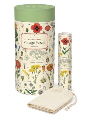 Cavallini & Co. Wildflowers Vintage Puzzle 1000 Piece Set